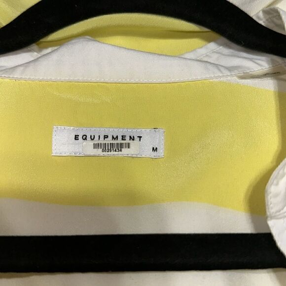 Equipment Capri Rugby Popover Striped Silk Blouse - Picture 3 of 4